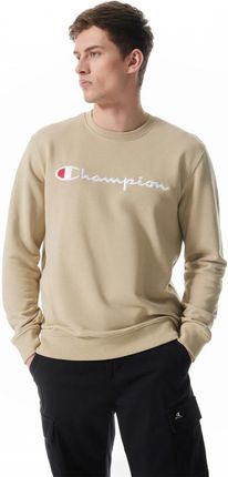 Męska bluza dresowa nierozpinana bez kaptura Champion Legacy Crewneck Sweatshirt - beżowa