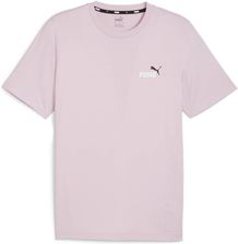 Koszulka męska Puma ESS+ 2 COL SMALL LOGO różowa 67447060