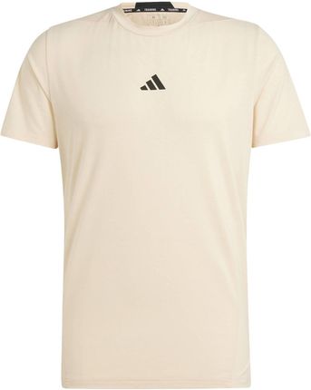 Koszulka męska adidas D4T WORKOUT beżowa IS3827
