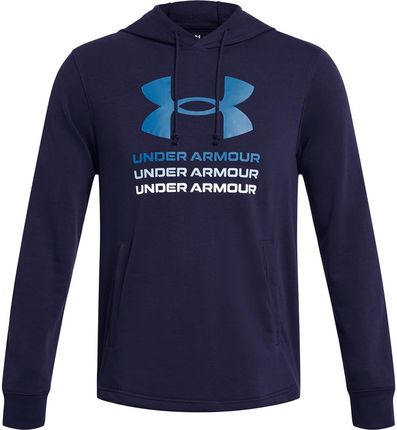 Męska Bluza Under Armour UA Rival Terry Graphic Hood 1386047-410 – Granatowy