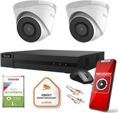 Zdjęcie Hilook Zestaw Monitoringu 2 Kamer Ip Ipcam-T5 1Tb Dysk (Z39632T2) - Warszawa
