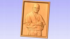 Zdjęcie Wektor Jan Paweł II Plik Stl 2.5D Plaskorzezba Cnc (1122) - Bielsko-Biała