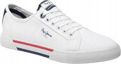 Zdjęcie Pepe Jeans Bawełniane Trampki Męskie Brady Basic Białe 41 - Wrocław