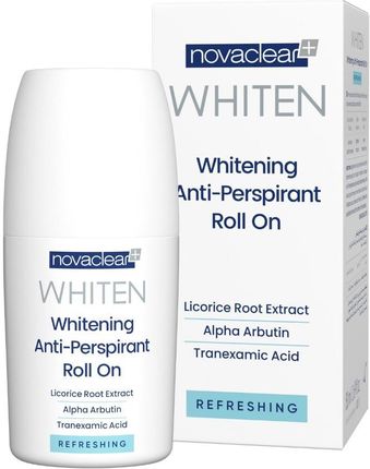 Rozjaśniający Antyperspirant Whitening Anti-Perspirant Roll-On Refreshing - Odświeżający - Novaclear Whiten