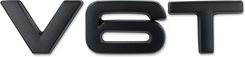 Zdjęcie Emblemat Samoprzylepny Znaczek Audi V6T 8,6X1,9 Cm Czarny - Dąbrowa Górnicza