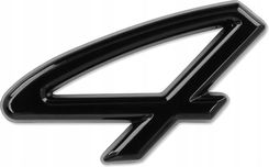 Zdjęcie Emblemat Samoprzylepny Znaczek Porsche 911 Carrera 4 3X1,8 Cm Czarny - Woźniki