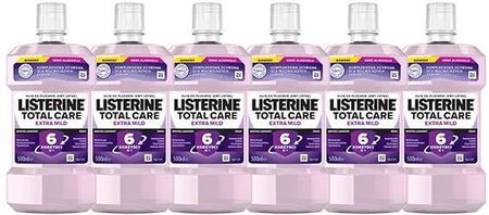 Listerine Total Care Extra Mild płyn do płukania jakby ustnej łagodny smak zestaw 6 sztuk