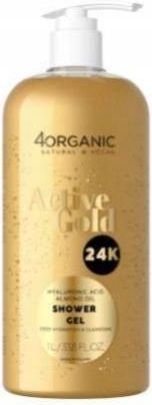 4Organic Active Gold 24K Żel Pod Prysznic Ze Złotymi Drobinkami 1L