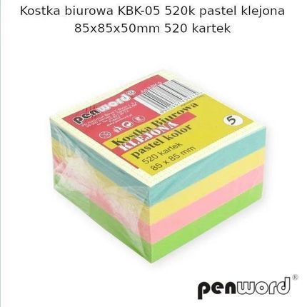 Penword Kostka Biurowa Pastel 85X85X50Mm 520K