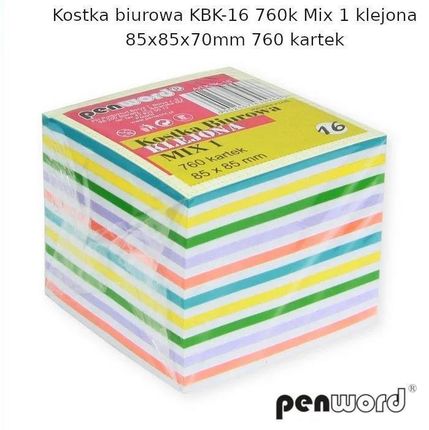 Penword Kostka Biurowa Mix 85X85X70Mm 760K