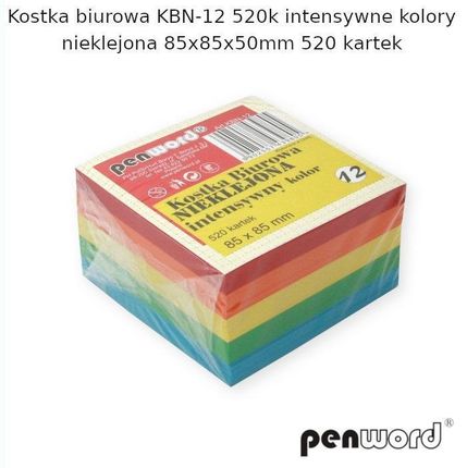 Penword Kostka Biurowa Mix 85X85X50Mm 520K