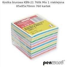 Zdjęcie Penword Kostka Biurowa Mix 85X85X70Mm 760K - Stęszew
