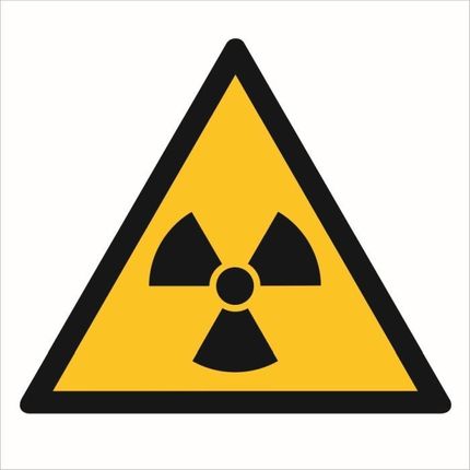 Signproject Znak Gd003 - "Ostrzeżenie Przed Materiałem Radioaktywnym Lub Promieniowaniem Jonizującym" - 20X20Cm; Folia