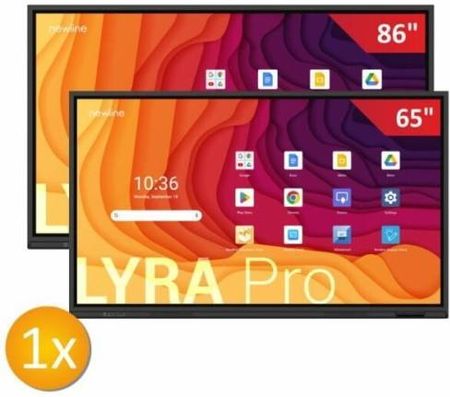 Newline Zestaw: Monitor 86" Lyra Pro + Monitor 65 Lyra Pro Z Uchwytami (DAD9466A5)