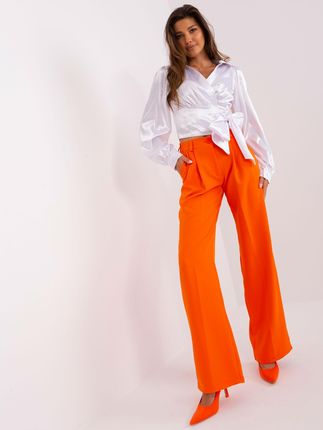 Spodnie-LK-SP-509277.84-pomarańczowy : Kolor - Pomarańczowy, Rozmiar - 36