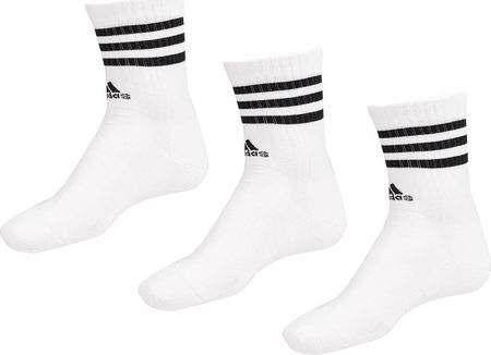 Skarpety adidas 3-Stripes Cushioned Crew Socks 3P białe HT3458
