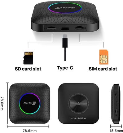 【値下げ】carlinkit Tbox ambient 4G/64G Fatbat Carlinkit Tbox Ambient Android 13.0 - 4G/64G