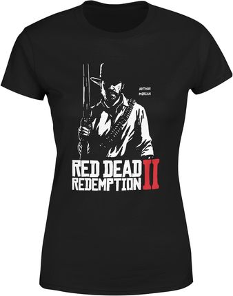 Red Dead Redemption 2 Arthur Morgan Damska koszulka (XL, Czarny)