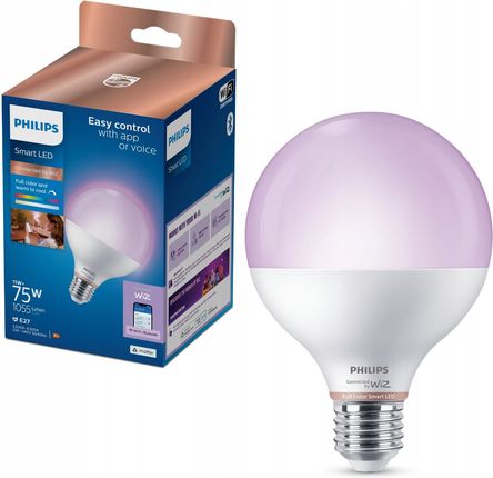 Philips Smart LED Żarówka E27 G95 11 W (75 W), kolorowe światło (929003604721)