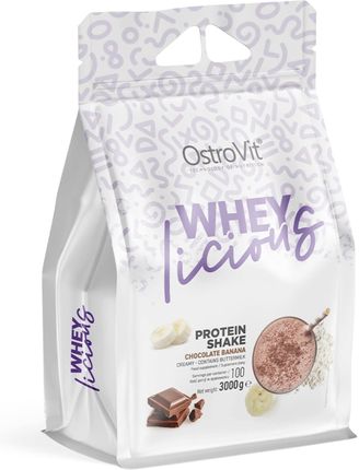 OstroVit WHEYlicious - protein shake czekoladowo-bananowy, 3000 g