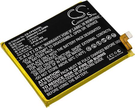 Cameron Sino Coolpad Note 3 Lite/Cpld-382 2500Mah 9.50Wh Li-Polymer 3.8V (CSCPD829SL)