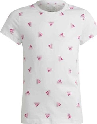 Koszulka Dla Dzieci adidas Brand Love Print Cotton Tee Biała Ib8918