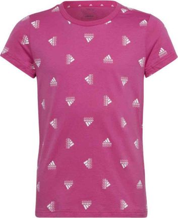 Koszulka Dla Dzieci adidas Brand Love Print Cotton Tee Różowa Ib8920