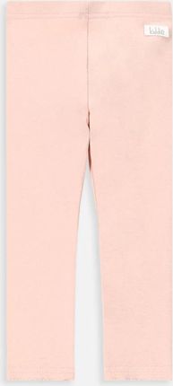 Spodnie bawełniane różowe z falbanką z tyłu