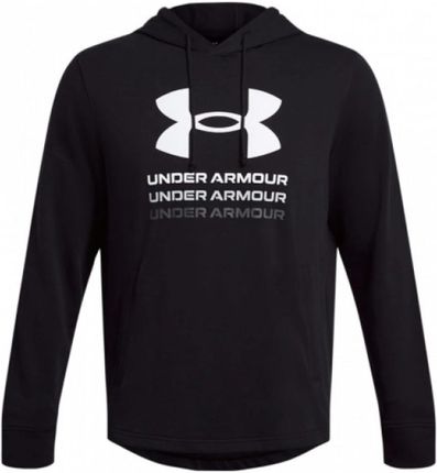 Chłopięca bluza dresowa nierozpinana z kapturem Under Armour UA Boys Rival Terry Hoodie - czarna