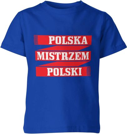 Polska mistrzem Polski euro 2024 Dziecięca koszulka (128, Niebieski)