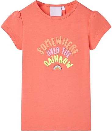 Koszulka dziecięca, koralowa, 92