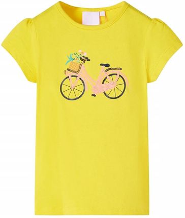 Koszulka dziecięca, żółta, 92
