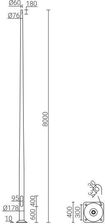 Zdjęcie Rosa Sal-80K Inox Słup Alum. Anodowany (42630C45) - Sierpc