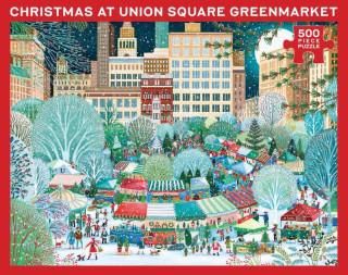 New York City Christmas at Union Square Greenmarket Jigsaw Puzzle