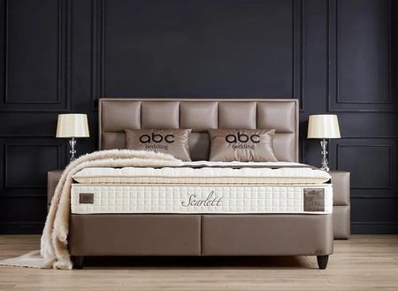 Łóżko kontynentalne Scarlett Belluna z kolekcji Refresh z materacem - 90