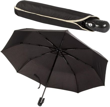 Parasol parasolka składana automat włókno czarny Parasol parasolka składana automat włókno czarny