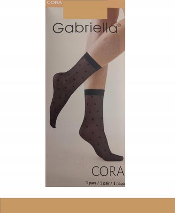 GABRIELLA Skarpetki cienkie CORA BEIGE / UNI