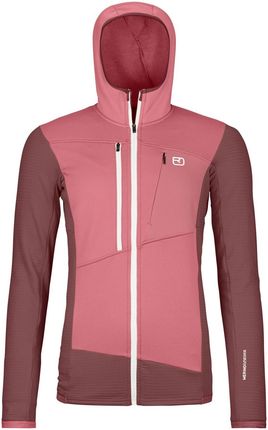 Bluza damska Ortovox Fleece Grid Hoody W Wielkość: M / Kolor: różowy