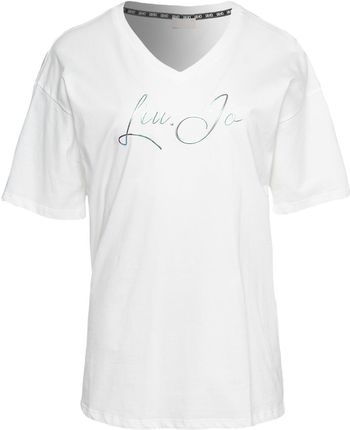 Damska Koszulka z krótkim rękawem Liu JO T-Shirt ST P M/C Ta4144 Ta4144J6040R9158 – Biały