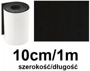 FILC samoprzylepny czarny 10cm x 100cm akustyczny z klejem pod meble