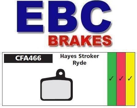 Klocki Rowerowe Ebc Organiczne Wyczynowe Hayes Stroker Ryde Cfa466R
