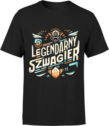 dla Szwagra legendarny szwagier Męska koszulka (XL, Czarny)