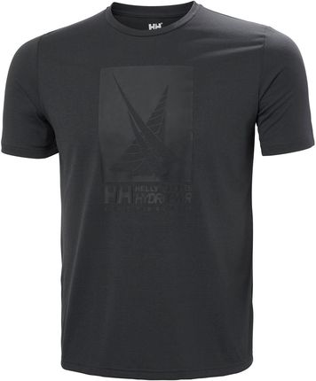 Męska Koszulka z krótkim rękawem Helly Hansen HP Race Graphic T-Shirt 34419_980 – Czarny