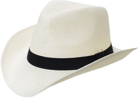 Męski kapelusz kowbojski z czarnym paskiem