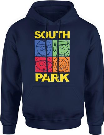 South Park Męska bluza z kapturem (S, Granatowy)