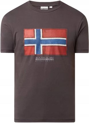T-Shirt Męski Napapijri NP0A4F9R1601 Brązowy