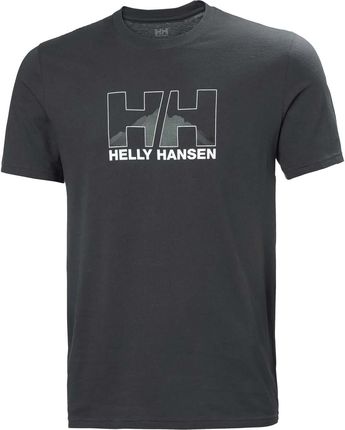 Męska Koszulka z krótkim rękawem Helly Hansen Nord Graphic T-Shirt 62978_981 – Czarny