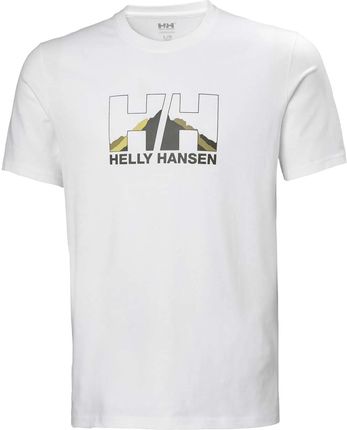 Męska Koszulka z krótkim rękawem Helly Hansen Nord Graphic T-Shirt 62978_002 – Biały