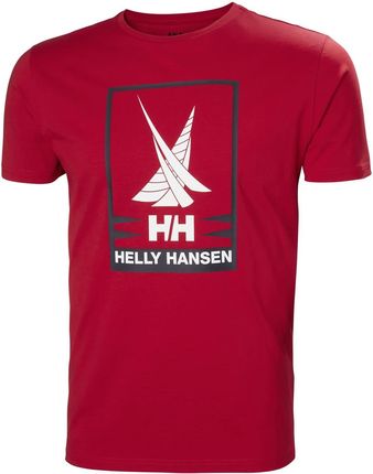 Męska Koszulka z krótkim rękawem Helly Hansen Shoreline T-Shirt 2.0 34222_163 – Czerwony