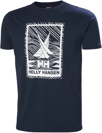 Męska Koszulka z krótkim rękawem Helly Hansen Shoreline T-Shirt 2.0 34222_599 – Granatowy